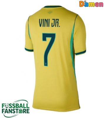 Brasilien Vinicius Junior #7 Replik Heimtrikot Damen WM 2026 Kurzarm